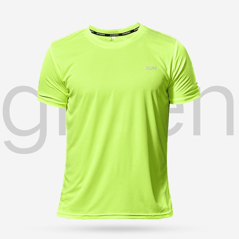 Multicolor Quick Dry Short Sleeve Sport T-Shirt