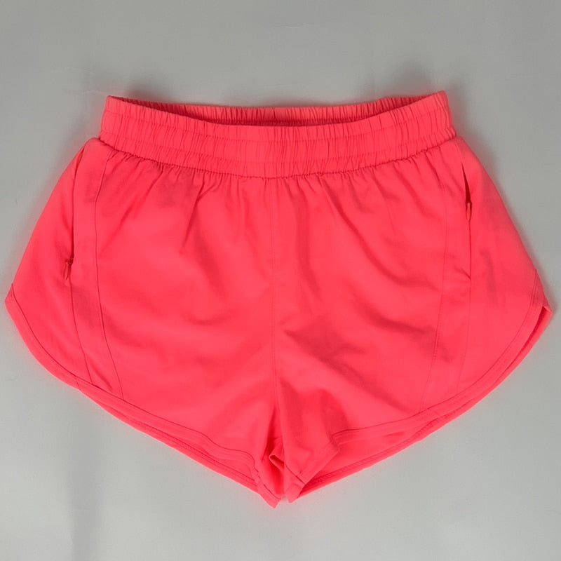 Women's Running Shorts with Side Zipper Pocket