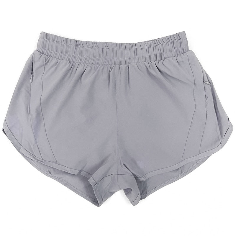 Women's Running Shorts with Side Zipper Pocket